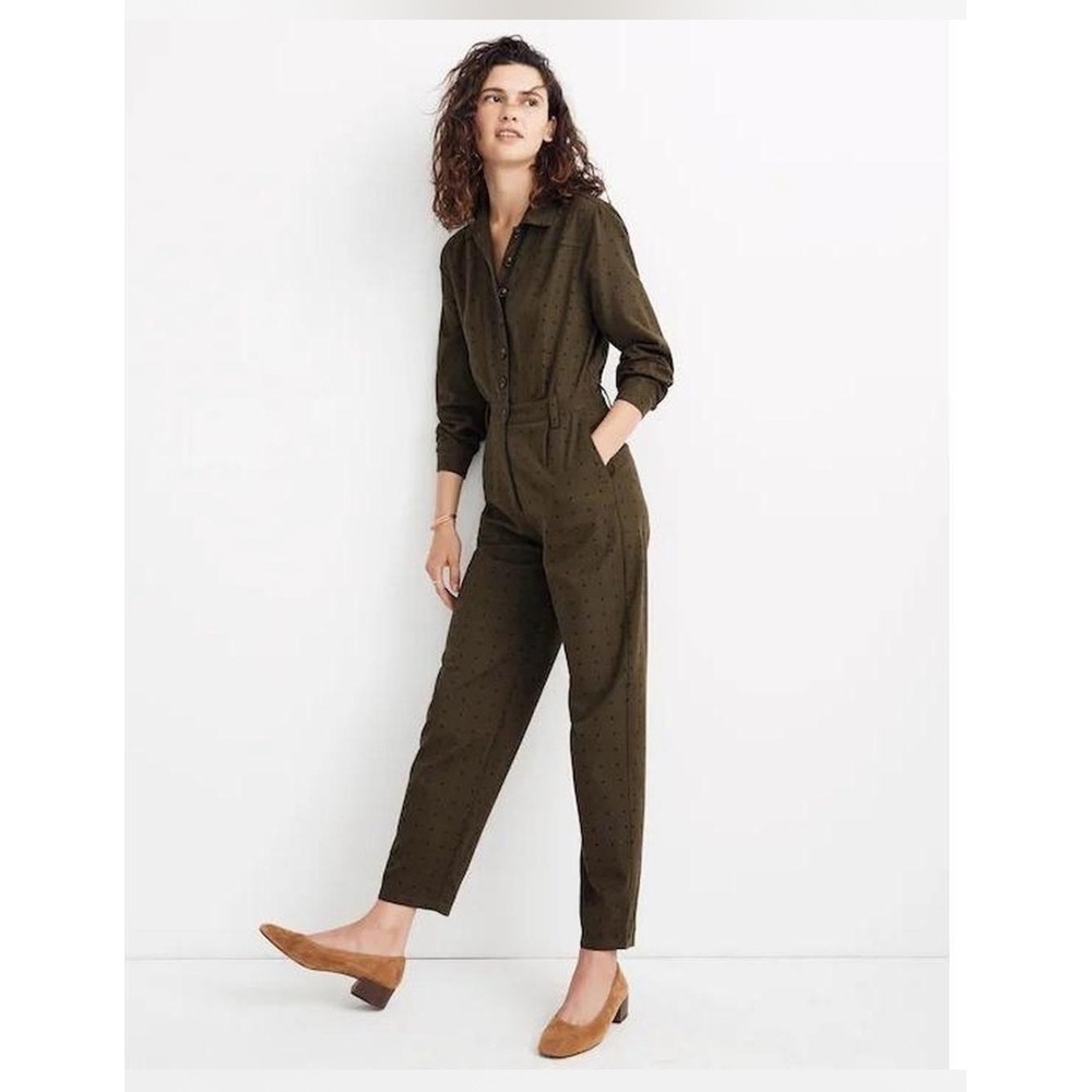 Women's olive green jumpsuit size 00